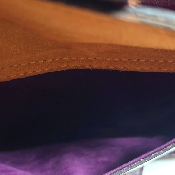 Patricia Nash ILINA Burgundy Cut Out Tooled Leather Crossbody Bag - Picture 15 of 15